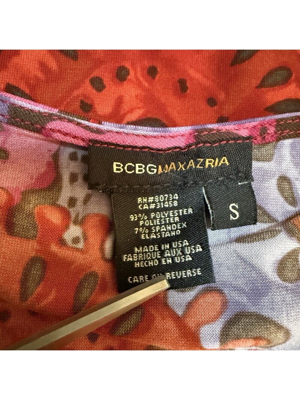 ASO Monica Geller Friends Vintage Rare BCBGMaxaxria Floral Dress Size Small - Picture 3 of 9